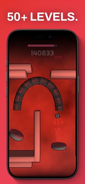 50+ unique levels, remixed endlessly with increasing difficulty.